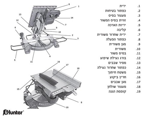 ���� ����� "10 �� ����� ����� 100613-004 Hunter 1600W