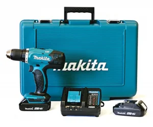 מברגה מקדחה נטענת + 2 סוללות MAKITA DDF453Y001 18V 1.5AH Makita מקיטה מברגה מקדחה נטענת + 2 סוללות MAKITA DDF453Y001 18V 1.5AH Makita מקיטה