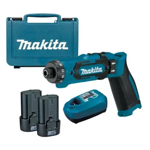 מברגה מתקפלת מלפפון נטענת + 2 סוללות + מטען Makita DF012D 7.2V 1.5Ah Makita מקיטה מברגה מתקפלת מלפפון נטענת + 2 סוללות + מטען Makita DF012D 7.2V 1.5Ah Makita מקיטה