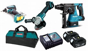 סט 3 כלים ברשלס דגם 18V DLX3080 מבית MAKITA סט 3 כלים ברשלס דגם 18V DLX3080 מבית MAKITA